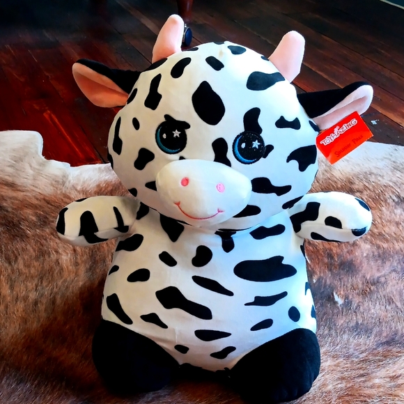 Cow Baby Bundle NWT Squishy pals cow and WubbaNub cow paci - Picture 3 of 4